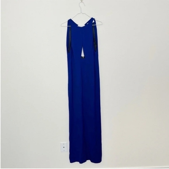 Galvan London Blue Formal Cutout Gown - Picture 4 of 14